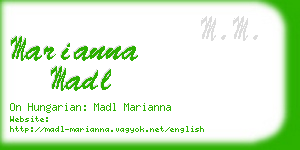 marianna madl business card